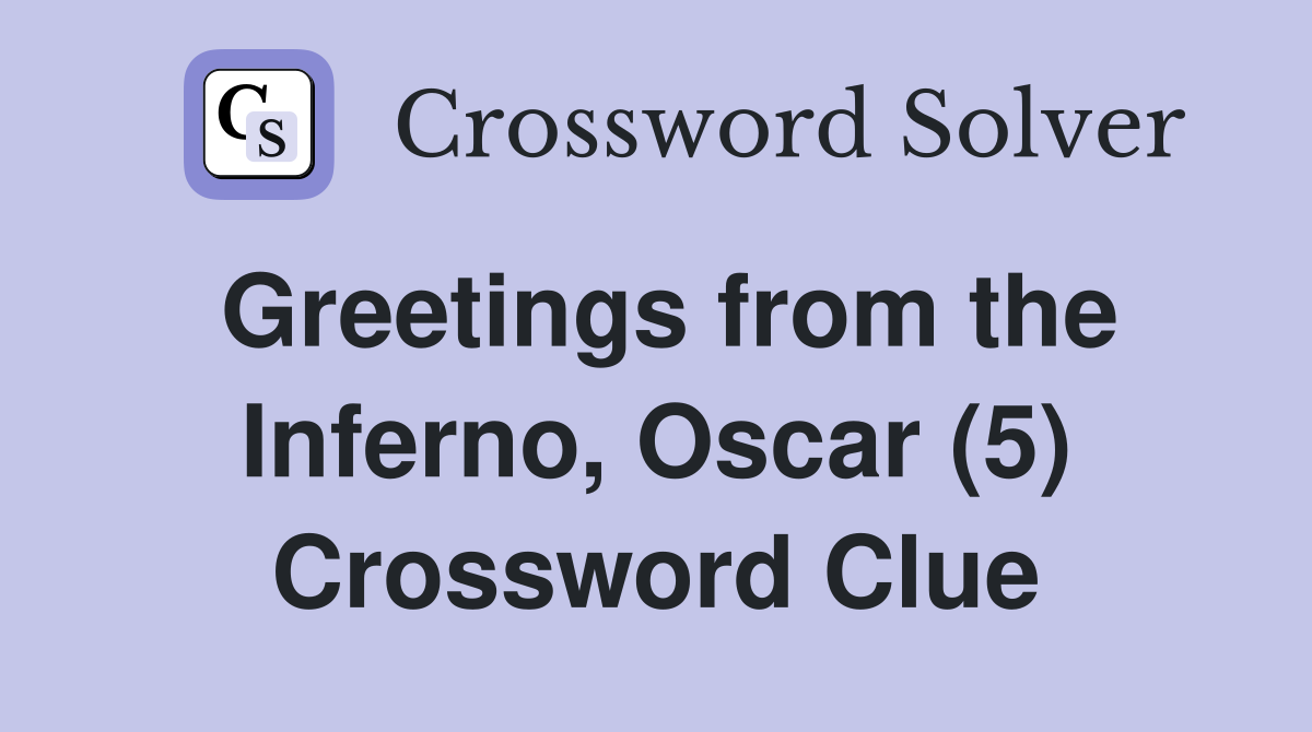 the inferno collection of essays crossword